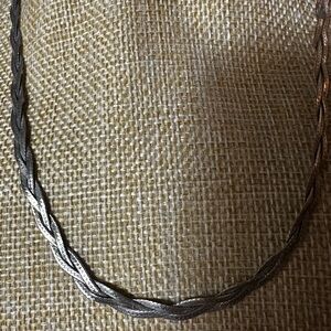 925 Silver Braided Necklace